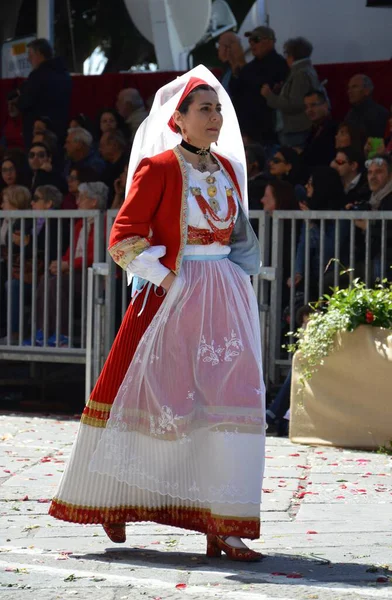 Cagliari, Sardunya 05.01.2019: Aziz Efisio dini geçit töreni