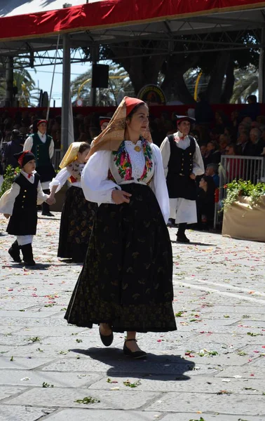 Cagliari, Sardunya 05.01.2019: Aziz Efisio dini geçit töreni