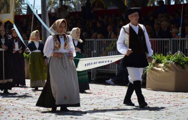 Cagliari, Sardunya 05.01.2019: Aziz Efisio dini geçit töreni