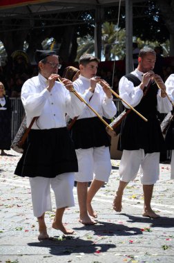 Cagliari, Sardunya 05.01.2019: Aziz Efisio dini geçit töreni