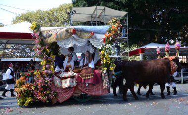 Cagliari, Sardunya 05.01.2019: Aziz Efisio dini geçit töreni