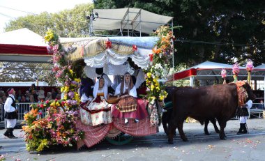 Cagliari, Sardunya 05.01.2019: Aziz Efisio dini geçit töreni