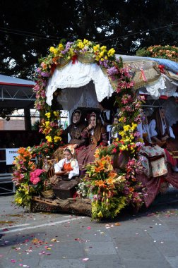 Cagliari, Sardunya 05.01.2019: Aziz Efisio dini geçit töreni