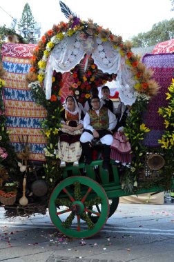 Cagliari, Sardunya 05.01.2019: Aziz Efisio dini geçit töreni