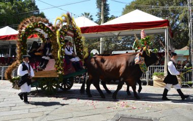 Cagliari, Sardunya 05.01.2019: Aziz Efisio dini geçit töreni