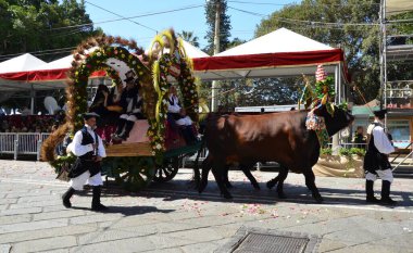 Cagliari, Sardunya 05.01.2019: Aziz Efisio dini geçit töreni