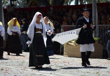 Cagliari, Sardunya 05.01.2019: Aziz Efisio dini geçit töreni