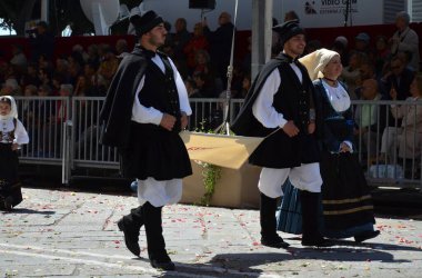 Cagliari, Sardunya 05.01.2019: Aziz Efisio dini geçit töreni