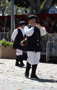 Cagliari, Sardunya 05.01.2019: Aziz Efisio dini geçit töreni