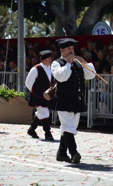 Cagliari, Sardunya 05.01.2019: Aziz Efisio dini geçit töreni