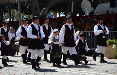 Cagliari, Sardunya 05.01.2019: Aziz Efisio dini geçit töreni