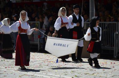 Cagliari, Sardunya 05.01.2019: Aziz Efisio dini geçit töreni