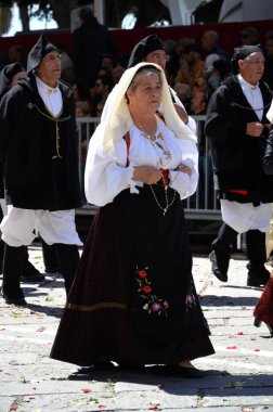 Cagliari, Sardunya 05.01.2019: Aziz Efisio dini geçit töreni