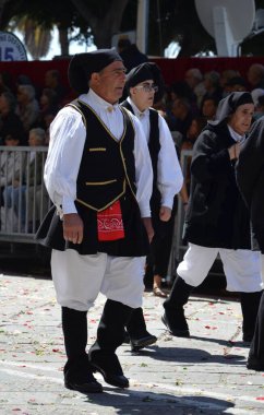 Cagliari, Sardunya 05.01.2019: Aziz Efisio dini geçit töreni