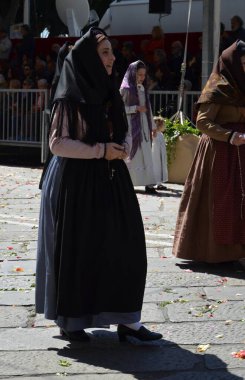 Cagliari, Sardunya 05.01.2019: Aziz Efisio dini geçit töreni