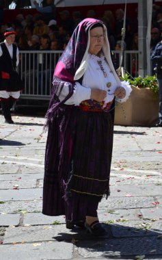 Cagliari, Sardunya 05.01.2019: Aziz Efisio dini geçit töreni