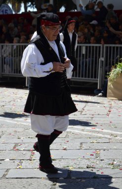 Cagliari, Sardunya 05.01.2019: Aziz Efisio dini geçit töreni