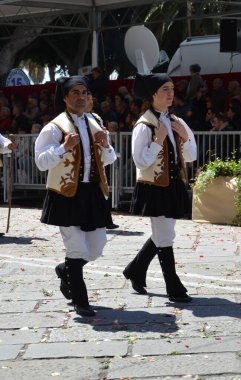 Cagliari, Sardunya 05.01.2019: Aziz Efisio dini geçit töreni