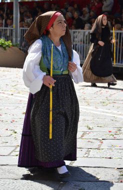 Cagliari, Sardunya 05.01.2019: Aziz Efisio dini geçit töreni