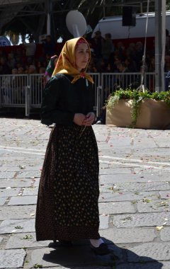 Cagliari, Sardunya 05.01.2019: Aziz Efisio dini geçit töreni