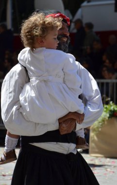 Cagliari, Sardunya 05.01.2019: Aziz Efisio dini geçit töreni