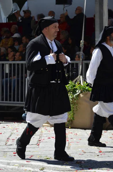 Cagliari, Sardunya 05.01.2019: Aziz Efisio dini geçit töreni