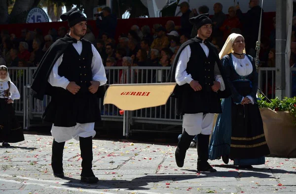 Cagliari, Sardunya 05.01.2019: Aziz Efisio dini geçit töreni