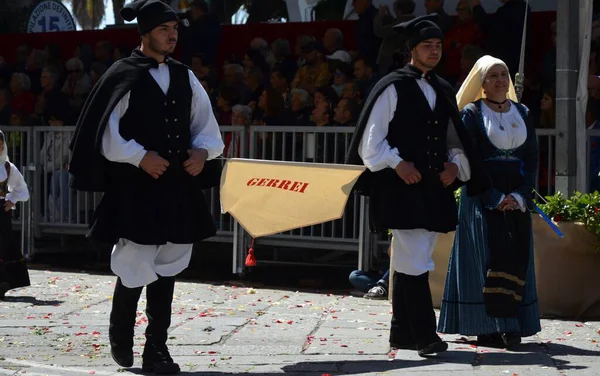 Cagliari, Sardunya 05.01.2019: Aziz Efisio dini geçit töreni