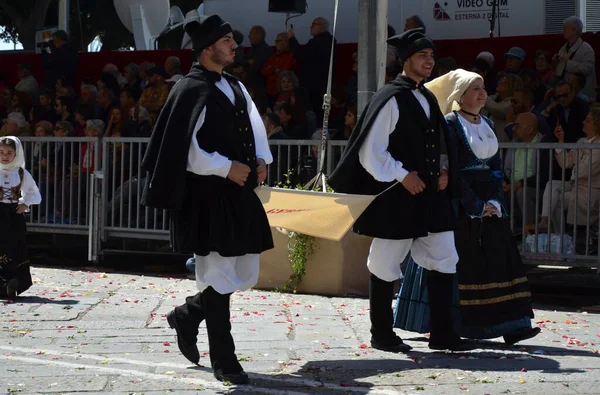 Cagliari, Sardunya 05.01.2019: Aziz Efisio dini geçit töreni