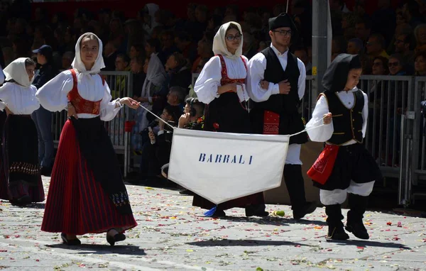 Cagliari, Sardunya 05.01.2019: Aziz Efisio dini geçit töreni