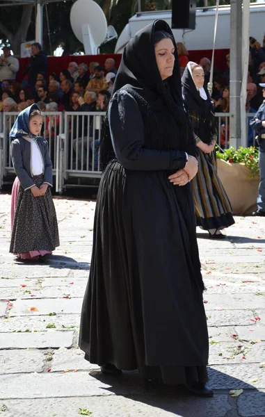 Cagliari, Sardunya 05.01.2019: Aziz Efisio dini geçit töreni