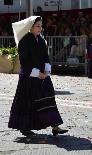 Cagliari, Sardunya 05.01.2019: Aziz Efisio dini geçit töreni