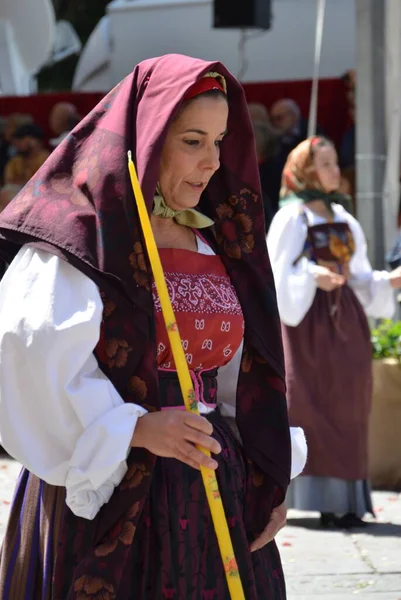 Cagliari, Sardunya 05.01.2019: Aziz Efisio dini geçit töreni