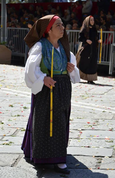 Cagliari, Sardunya 05.01.2019: Aziz Efisio dini geçit töreni