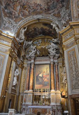 Roma, İtalya 09.02.2019: Santa Rita da Cascia alle Vergini (Roma)