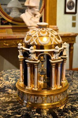 Roma, İtalya 09.03.2020: Roma 'daki Napolyon Müzesinin İçi