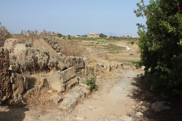 Stanowiska archeologicznego selinunte na Sycylii — Zdjęcie stockowe
