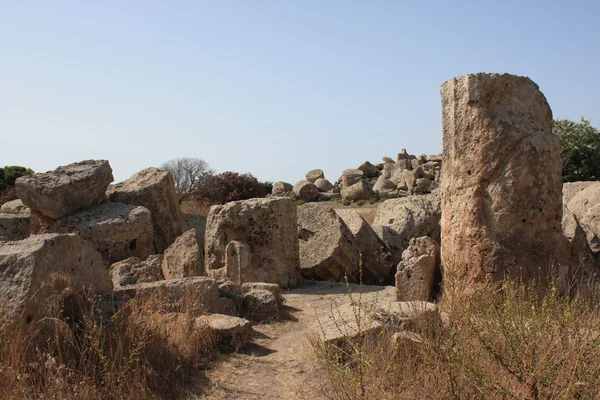 Археологічна зона selinunte в Сицилії — стокове фото