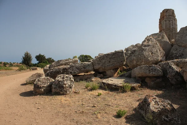 Stanowiska archeologicznego selinunte na Sycylii — Zdjęcie stockowe