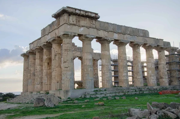 Sicilya selinunte, arkeolojik alanına — Stok fotoğraf