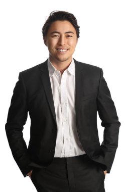 Takım elbiseli şık iş adamı