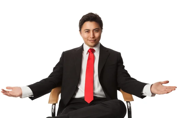 Businessman sitting down — Stock Photo, Image