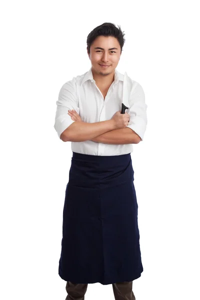 Handsome isolated chef — Stock Photo, Image