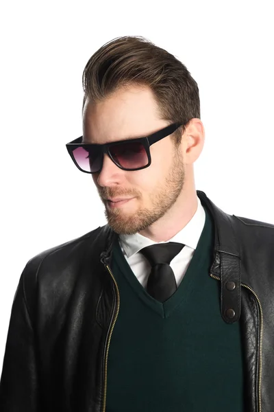 Fashionable man in glasses — Stock Photo, Image