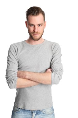 Bir stüdyo ortamında genç çekici modeli