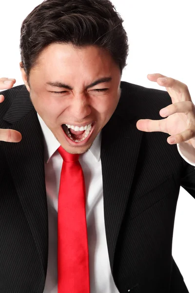 Screaming business person — Stock Photo, Image