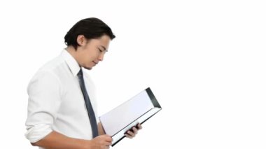 Bir pano ile çekici işadamı büyük duygu