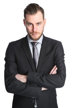 yakışıklı işadamı ile bir takım elbise