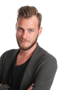 Moda model ayakta bir stüdyoda