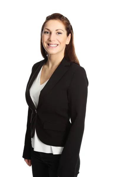 Cute businesswoman in suit — Stock Photo, Image